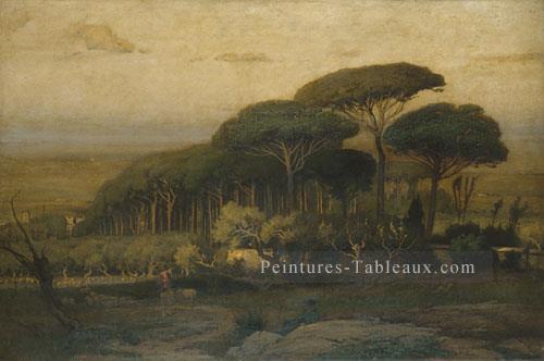 Pine Grove de la villa Barberini paysage Tonalist George Inness Peintures à l'huile